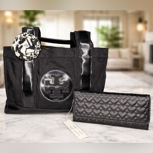 Tory Burch Ella Tote Bag with Fashion Wallet